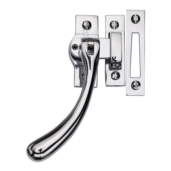 V1008L MP/HP-PC  Polished Chrome  Heritage Brass Locking Bulb End Casement Fastener